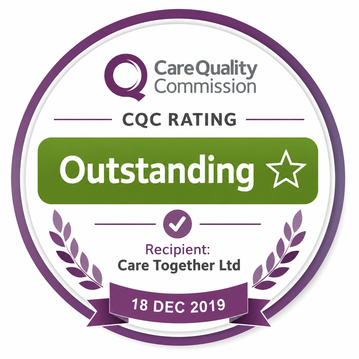 CQC Rating 'Outstanding'